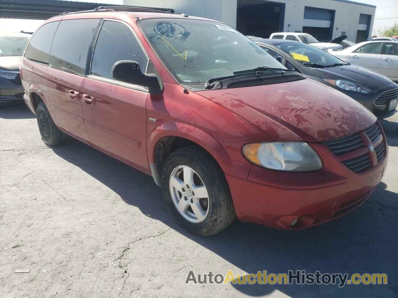 2007 DODGE GRAND CARA SXT, 2D4GP44L17R180369