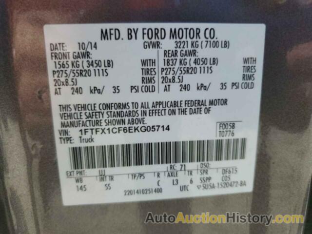 FORD F-150 SUPER CAB, 1FTFX1CF6EKG05714