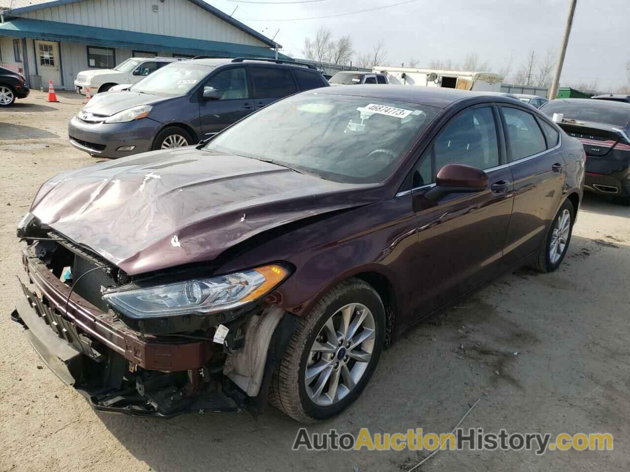 2017 FORD FUSION SE, 3FA6P0H74HR340485