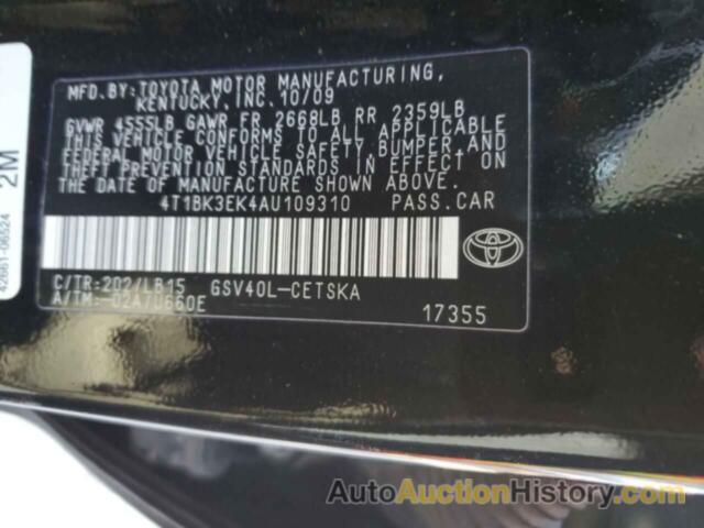 TOYOTA CAMRY SE, 4T1BK3EK4AU109310