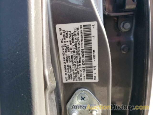 HONDA CIVIC DX VP, 1HGES16305L002099