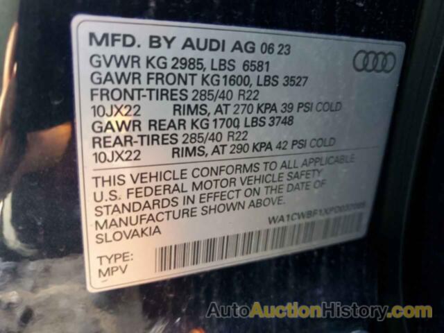 AUDI SQ8 PRESTIGE, WA1CWBF1XPD037089