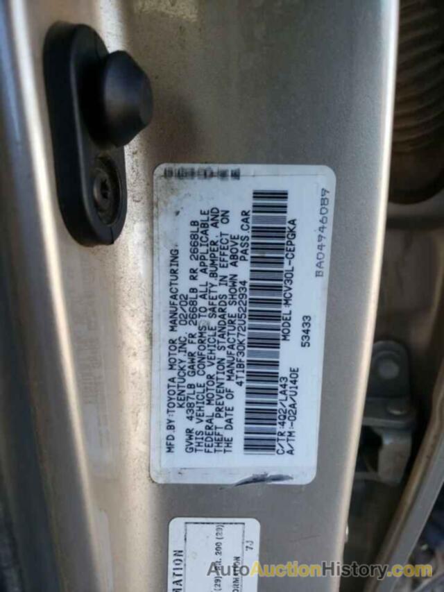 TOYOTA CAMRY LE, 4T1BF30K72U522934