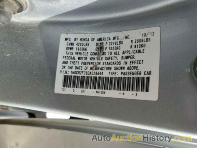 HONDA ACCORD LX, 1HGCR2F36DA029844