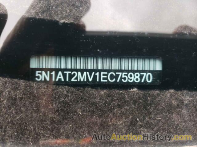 NISSAN ROGUE S, 5N1AT2MV1EC759870