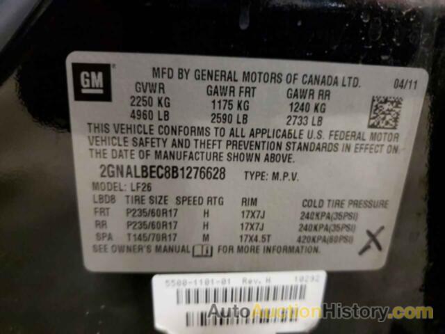 CHEVROLET EQUINOX LS, 2GNALBEC8B1276628