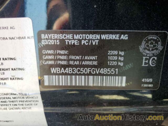 BMW 4 SERIES XI GRAN COUPE, WBA4B3C50FGV48551