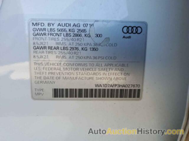 AUDI Q5 PREMIUM PLUS S-LINE, WA1D7AFP3HA027670