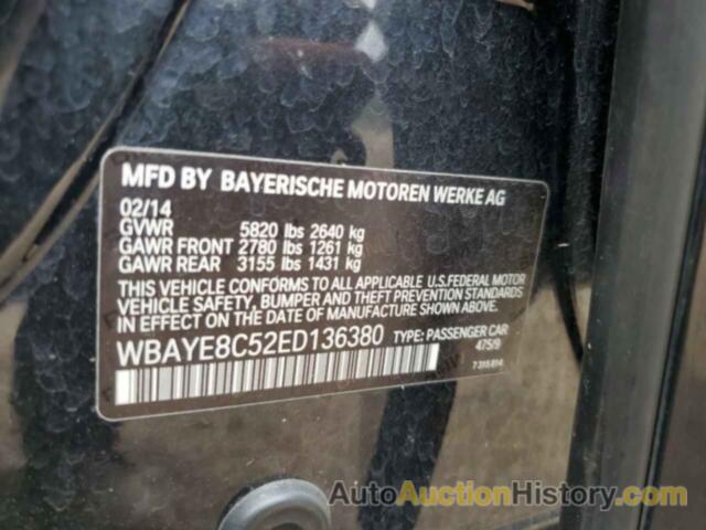 BMW 7 SERIES LI, WBAYE8C52ED136380