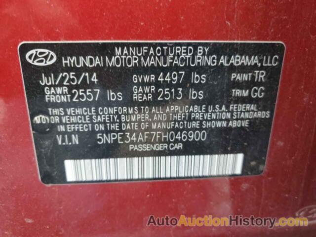 HYUNDAI SONATA SPORT, 5NPE34AF7FH046900