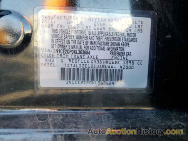 NISSAN VERSA S, 3N1CE2CP0KL363684