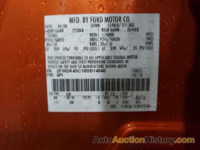 FORD EDGE LIMITED, 2FMDK49C18BB14840