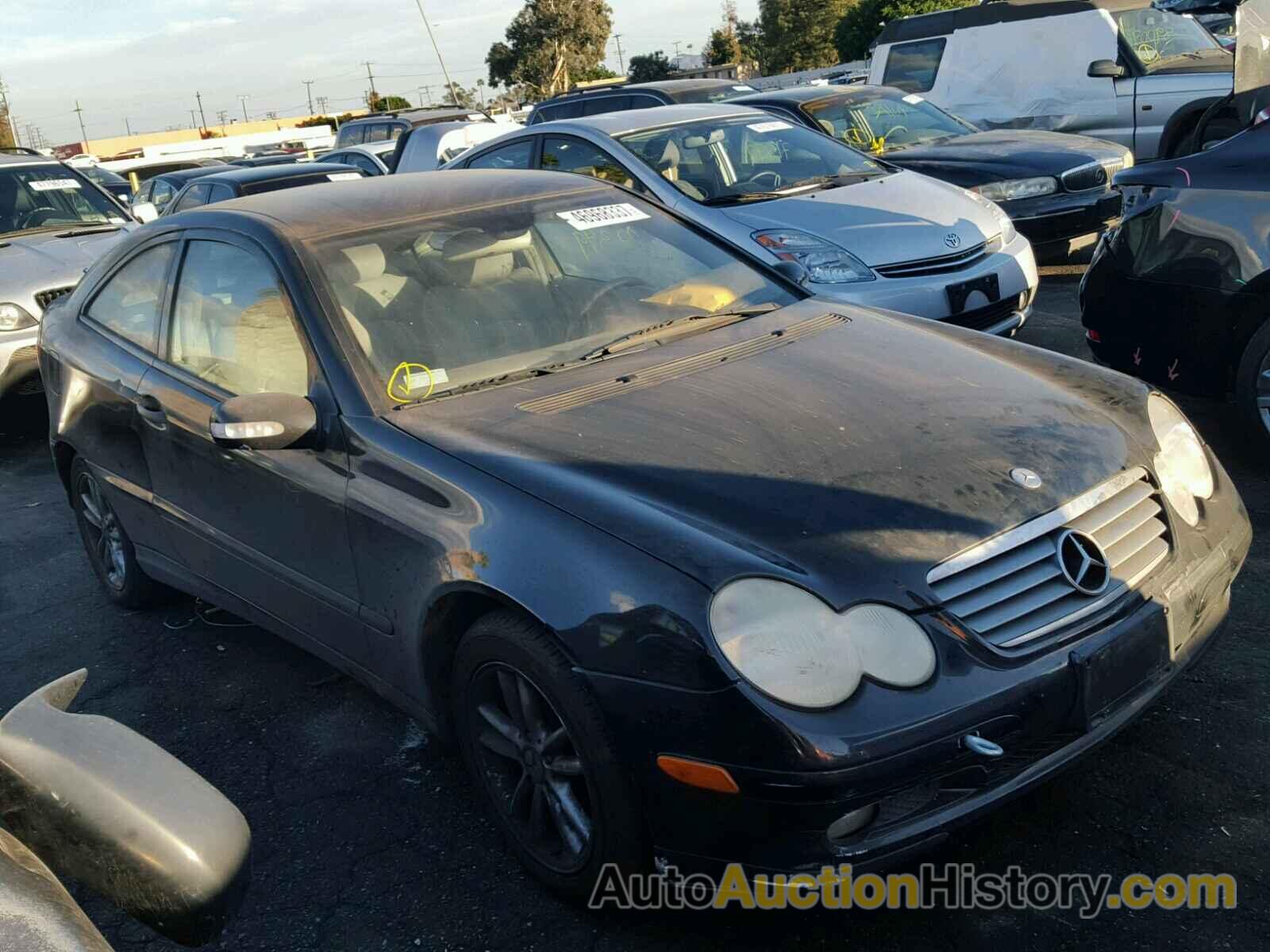 2003 MERCEDES-BENZ C 230K SPORT COUPE, WDBRN40J83A499197