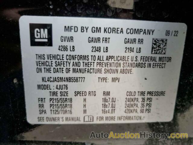 BUICK ENCORE PREFERRED, KL4CJASM4NB558777