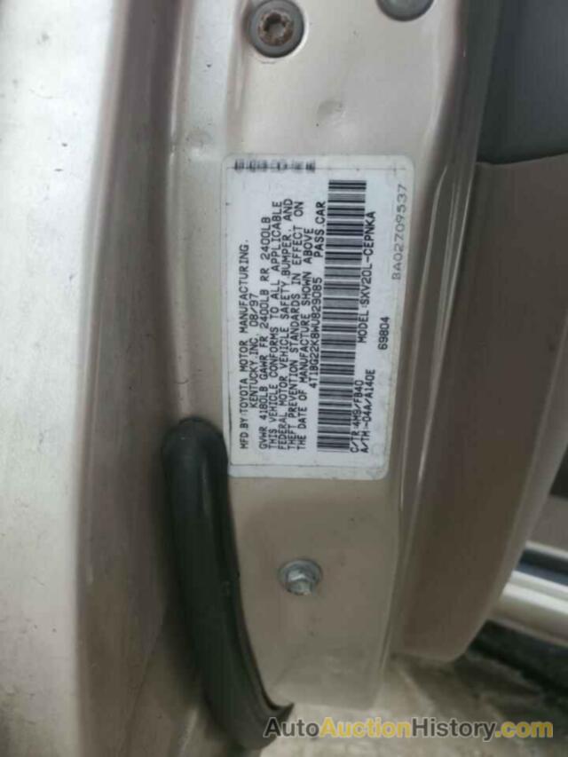 TOYOTA CAMRY CE, 4T1BG22K8WU829085