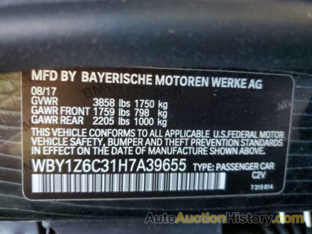 BMW I SERIES BEV, WBY1Z6C31H7A39655