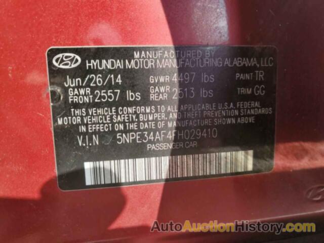 HYUNDAI SONATA SPORT, 5NPE34AF4FH029410