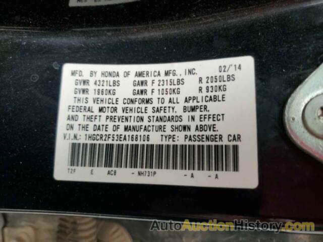 HONDA ACCORD SPORT, 1HGCR2F53EA168106