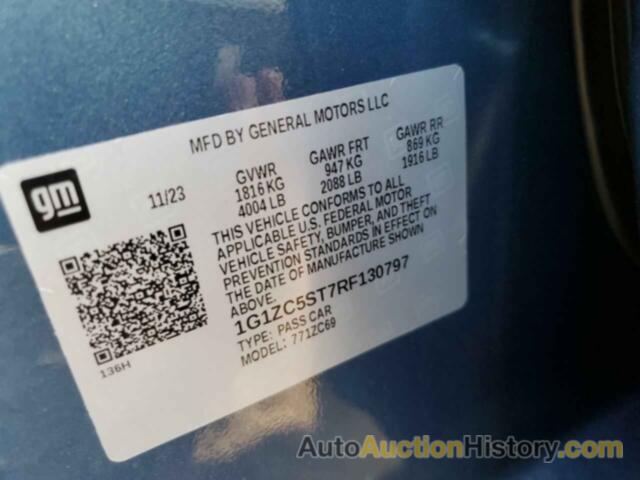 CHEVROLET MALIBU LS, 1G1ZC5ST7RF130797