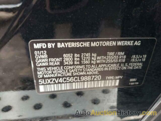 BMW X5 XDRIVE35I, 5UXZV4C56CL988720