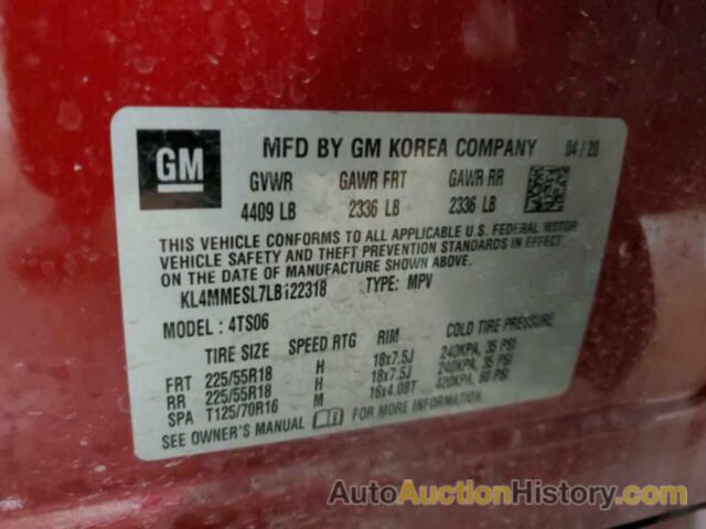 BUICK ENCORE SELECT, KL4MMESL7LB122318