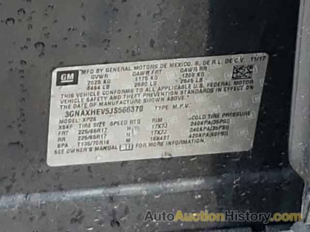 CHEVROLET EQUINOX LS, 3GNAXHEV5JS566370