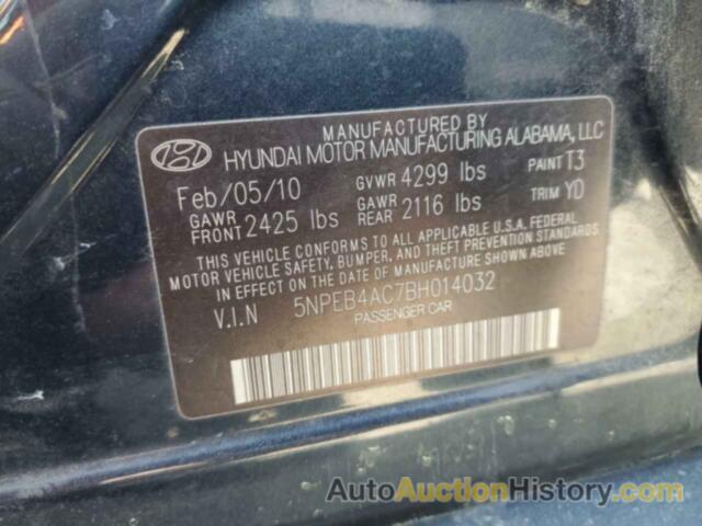 HYUNDAI SONATA GLS, 5NPEB4AC7BH014032