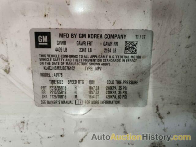 BUICK ENCORE PREMIUM, KL4CJHSM2JB576102