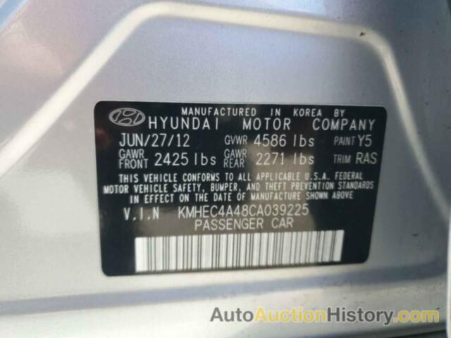 HYUNDAI SONATA HYBRID, KMHEC4A48CA039225