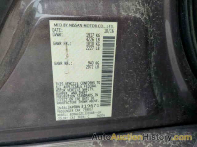 NISSAN ALTIMA 2.5, 1N4AL3AP0HN319671