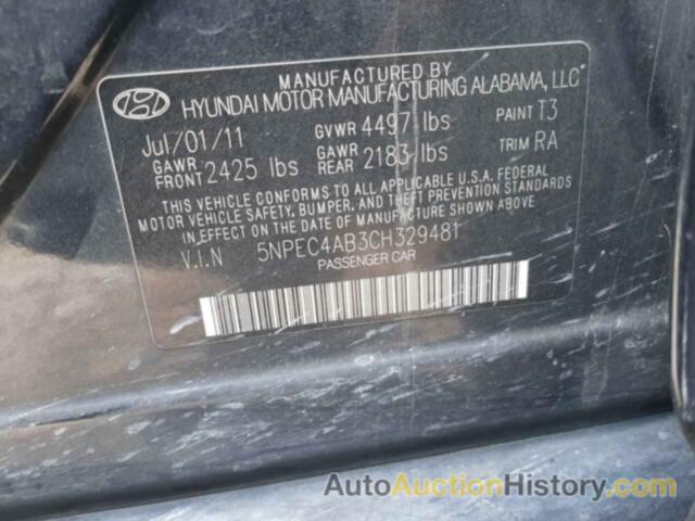 HYUNDAI SONATA SE, 5NPEC4AB3CH329481