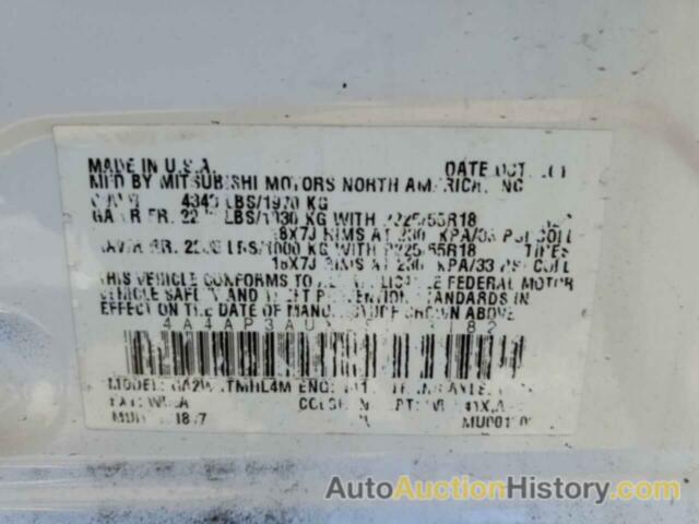 MITSUBISHI OUTLANDER ES, 4A4AP3AUXEE013182