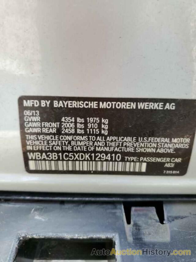 BMW 3 SERIES I, WBA3B1C5XDK129410
