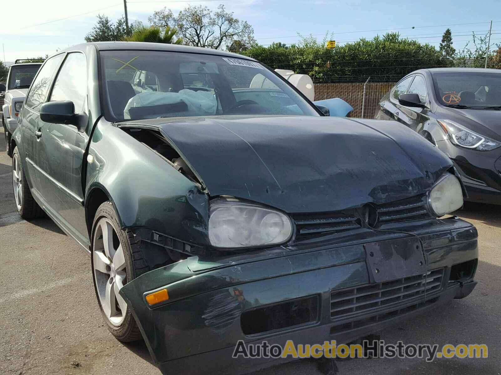 2000 VOLKSWAGEN GOLF GL, WVWBC21J8YW521219