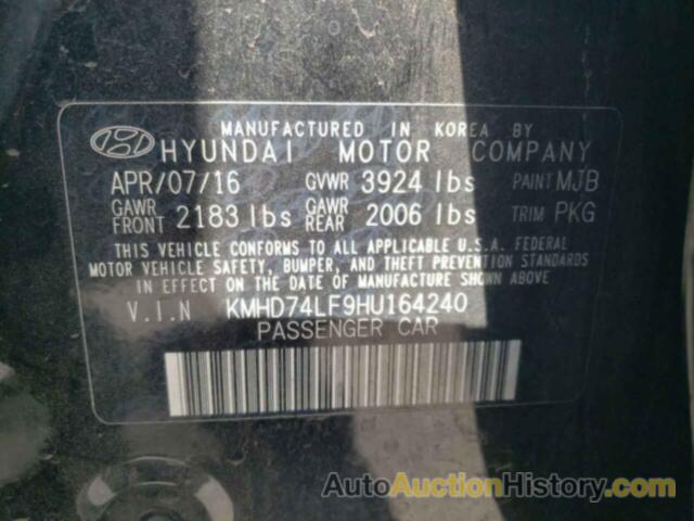 HYUNDAI ELANTRA SE, KMHD74LF9HU164240