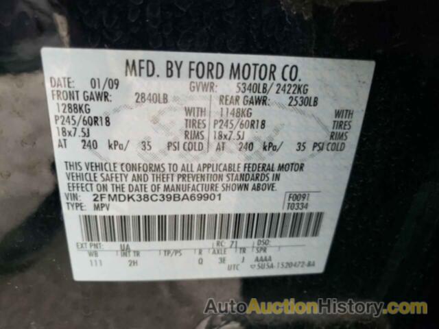 FORD EDGE SEL, 2FMDK38C39BA69901