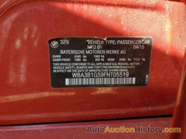 BMW 3 SERIES I, WBA3B1G59FNT05519