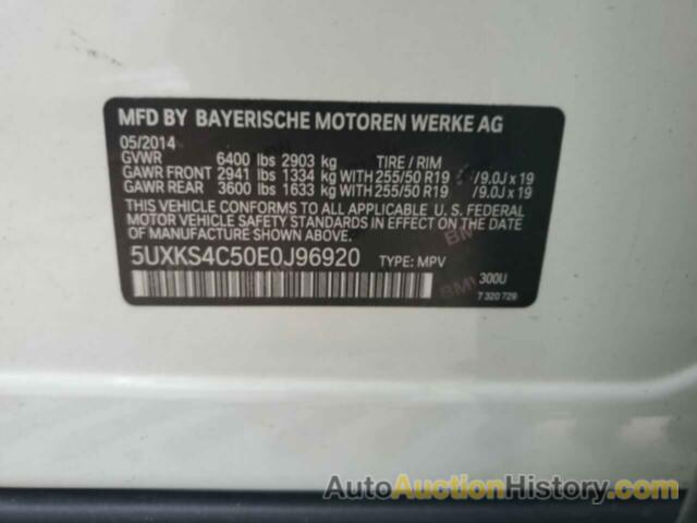 BMW X5 XDRIVE35D, 5UXKS4C50E0J96920