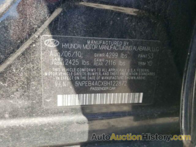 HYUNDAI SONATA GLS, 5NPEB4ACXBH122872