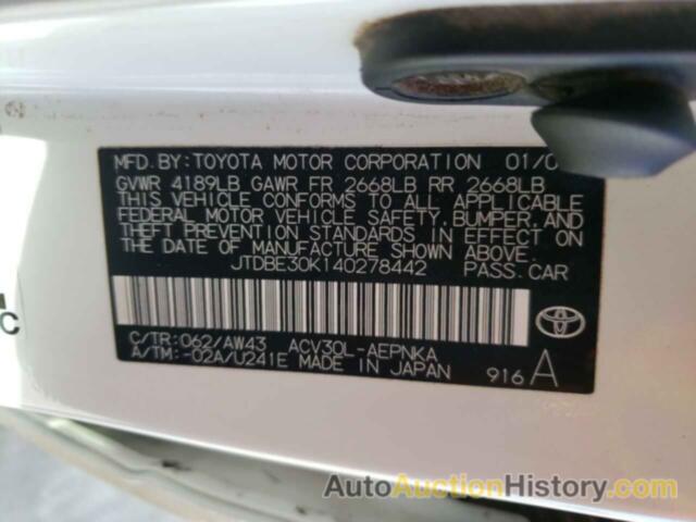 TOYOTA CAMRY LE, JTDBE30K140278442