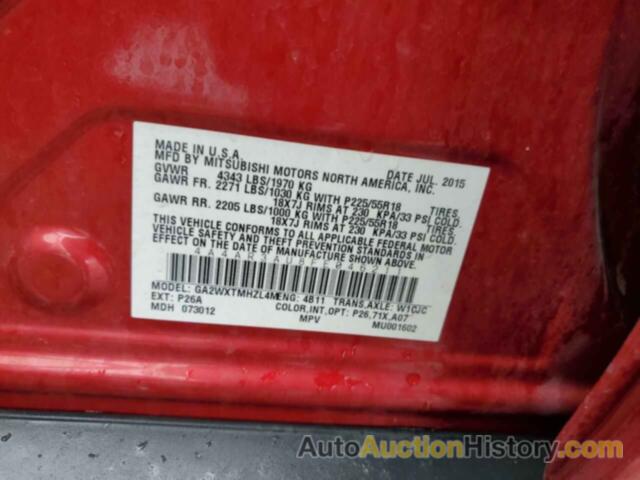 MITSUBISHI OUTLANDER ES, 4A4AR3AU8FE046211