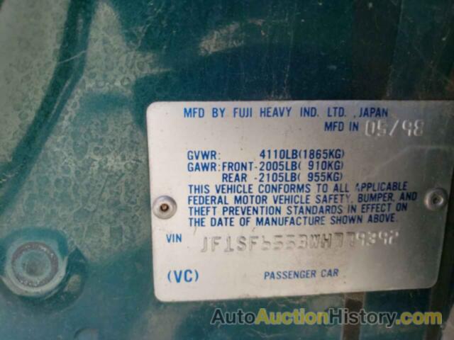 SUBARU FORESTER S, JF1SF6553WH779392