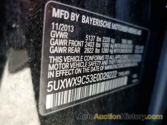 BMW X3 XDRIVE28I, 5UXWX9C53E0D29222