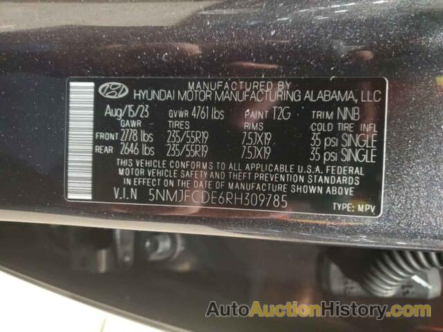 HYUNDAI TUCSON SEL, 5NMJFCDE6RH309785