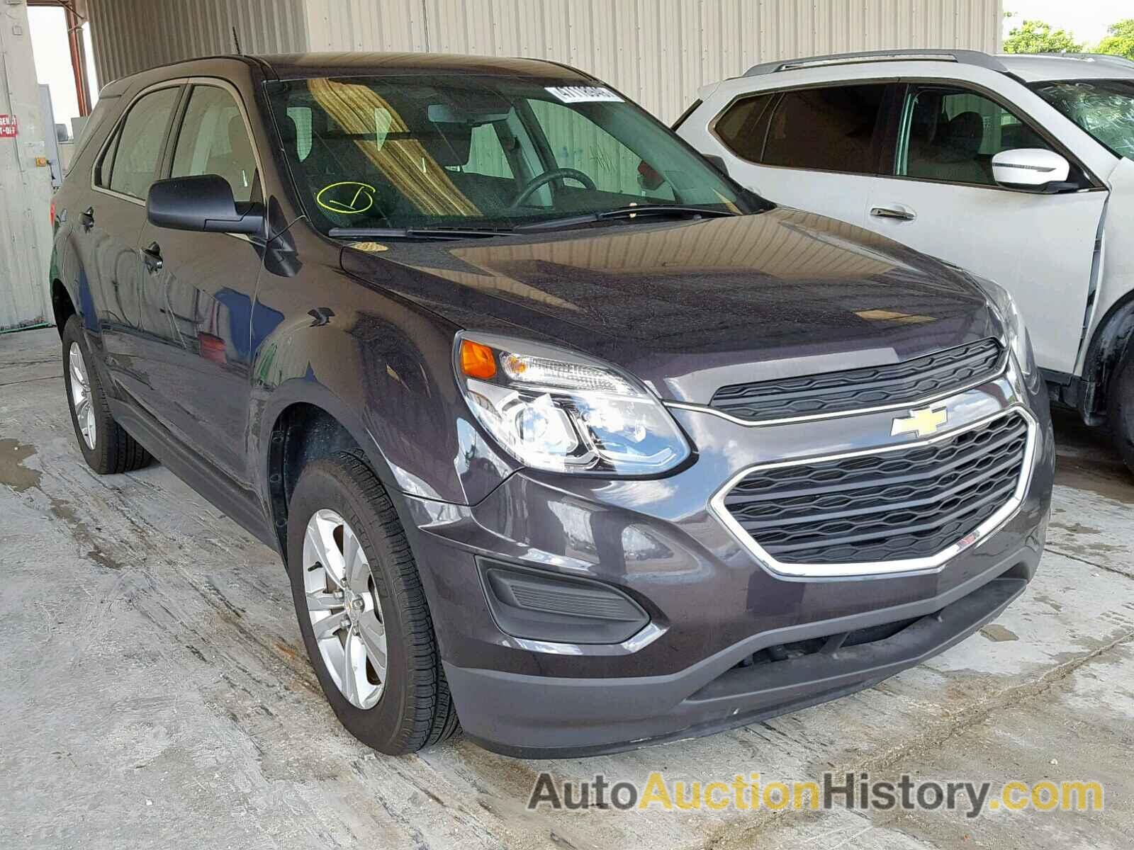 2016 CHEVROLET EQUINOX LS, 2GNALBEK4G6265935