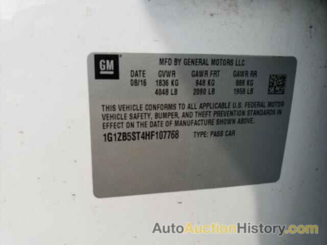 CHEVROLET MALIBU LS, 1G1ZB5ST4HF107768