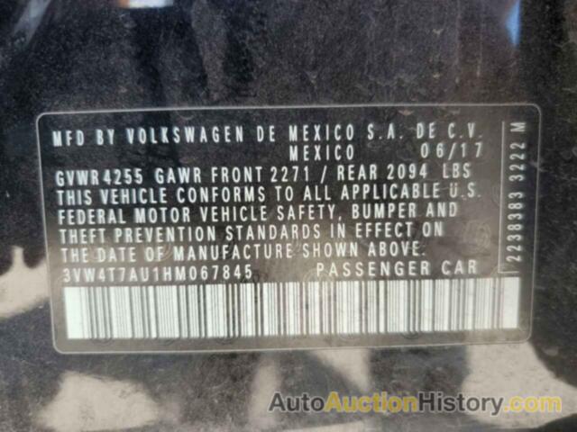 VOLKSWAGEN GTI S, 3VW4T7AU1HM067845