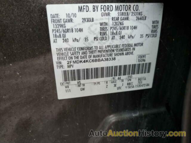 FORD EDGE LIMITED, 2FMDK4KC6BBA38338