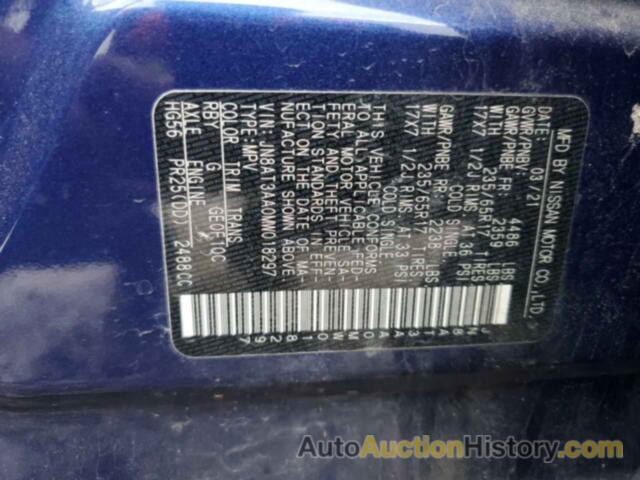 NISSAN ROGUE S, JN8AT3AA0MW018297