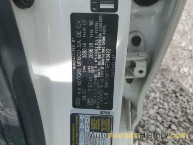 KIA FORTE LX, 3KPFK4A71HE143422